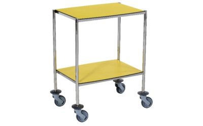 Guéridons 2 plateaux Inox – Couleur sans poignées